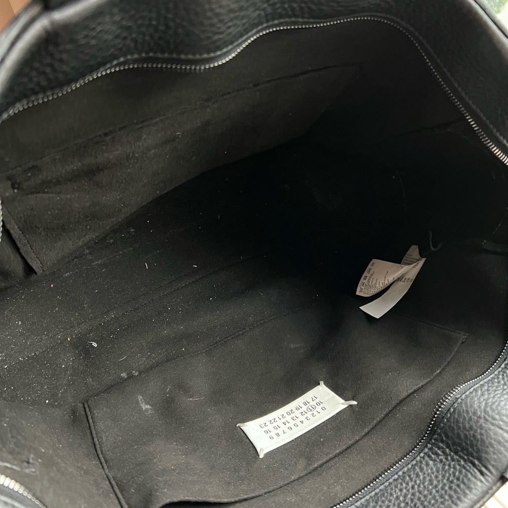 Maison Martin Margiela Black Leather Duffel Bag ghost briefcase - Picture 7 of 14